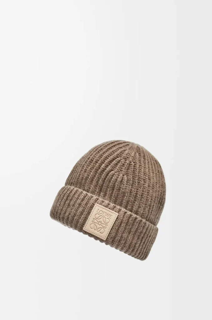 Beanie aus Kaschmir in Beige