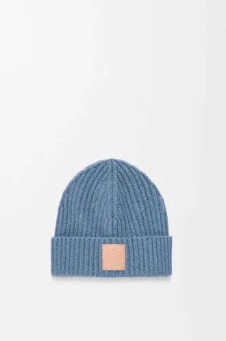 Beanie aus Kaschmir in Denim Blue