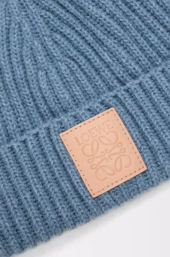 Beanie aus Kaschmir in Denim Blue