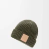 Beanie aus Kaschmir in Dunkelkhaki