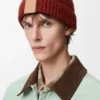 Beanie aus Kaschmir in Mahagoni