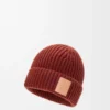 Beanie aus Kaschmir in Mahagoni