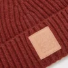 Beanie aus Kaschmir in Mahagoni