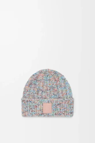 Beanie aus Woll-Kaschmir-Mischung, mehrfarbig