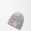 Beanie aus Woll-Kaschmir-Mischung, mehrfarbig
