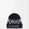 Beanie aus Wollmischung Navy/Multicolor