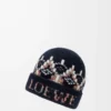 Beanie aus Wollmischung Navy/Multicolor