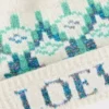 Beanie aus Wollmischung Weiß/Mint