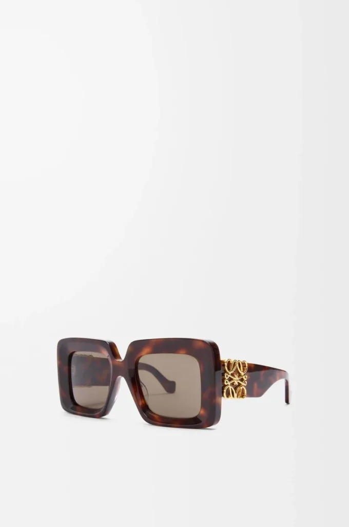 Beveled Square Maxi Anagram Sonnenbrille Havana