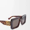 Beveled Square Maxi Anagram Sonnenbrille Havana