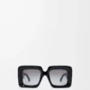 Beveled Square Maxi Anagram Sonnenbrille Schwarz