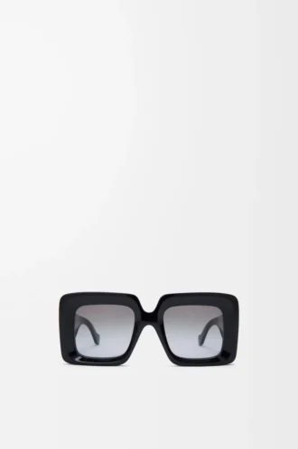 Beveled Square Maxi Anagram Sonnenbrille Schwarz