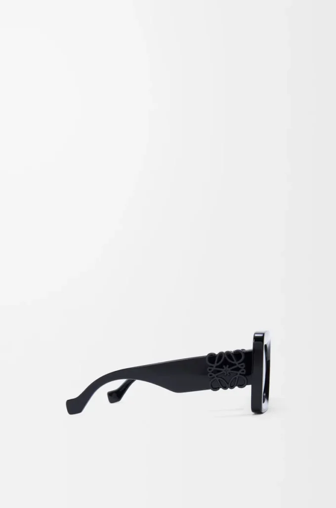 Beveled Square Maxi Anagram Sonnenbrille Schwarz