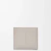 Bifold-Geldbörse aus satiniertem Kalbsleder in Shell Grey