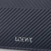 Bifold-Geldbörse aus strukturiertem klassischem Kalbsleder in Deep Navy