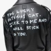 Bikerjacke aus Nappalammleder Schwarz
