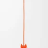 Blattinsekten-Schlüsselanhänger aus klassischem Kalbsleder in leuchtendem Orange