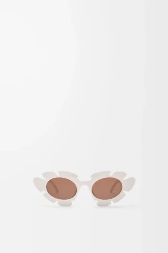 Blumen-Sonnenbrille Elfenbein
