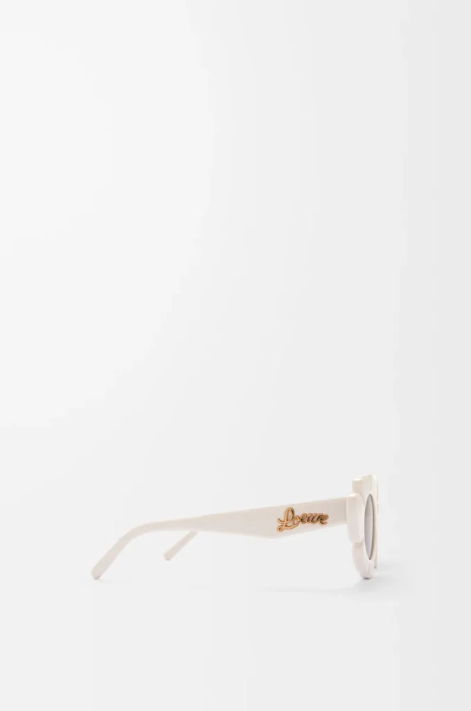 Blumen-Sonnenbrille Elfenbein
