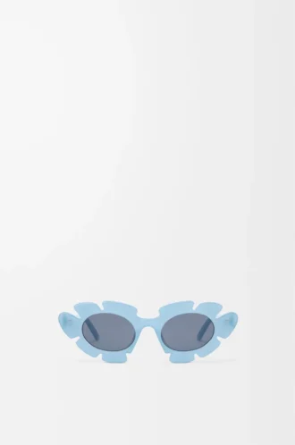 Blumen-Sonnenbrille Hellblau