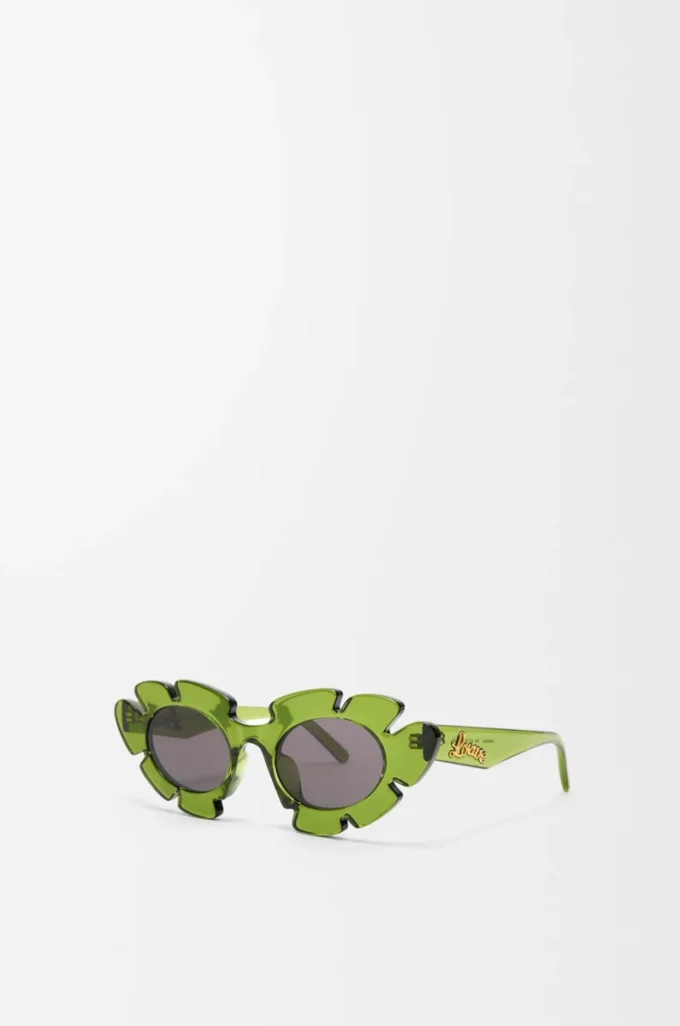 Blumen-Sonnenbrille Kaktusgrün