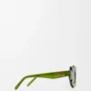 Blumen-Sonnenbrille Kaktusgrün