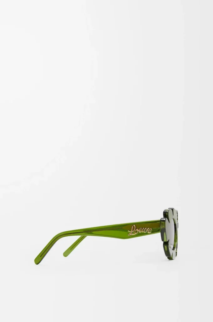 Blumen-Sonnenbrille Kaktusgrün