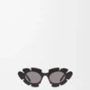 Blumen-Sonnenbrille Schwarz