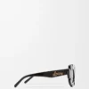 Blumen-Sonnenbrille Schwarz