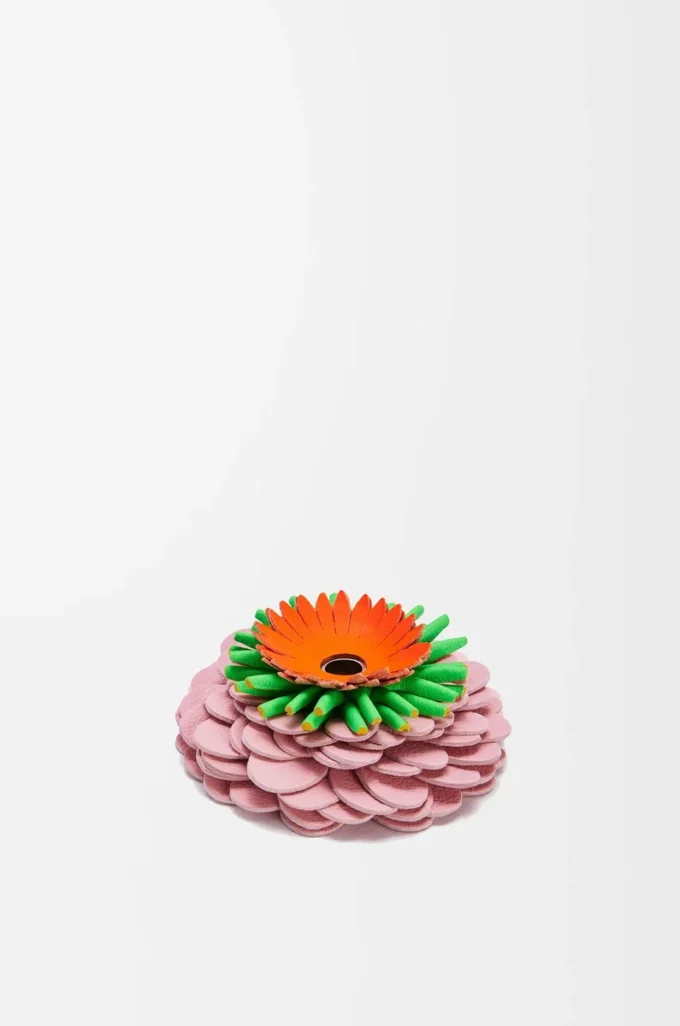 Blumen-Würfel aus klassischem Kalbsleder Light Candy