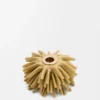 Blumenwürfel aus klassischem Kalbsleder in Hellgelb Glaze