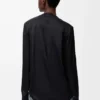 Bluse aus Seide in Schwarz
