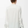 Bluse aus Seide in Weiß