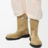 Bobby-Stiefel aus gewachstem Spaltkalbsleder Sahara