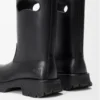 Bobby-Stiefel aus pflanzlich gegerbtem Kalbsleder Schwarz