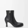 Bobine Stiefeletten aus Nappalammleder Schwarz
