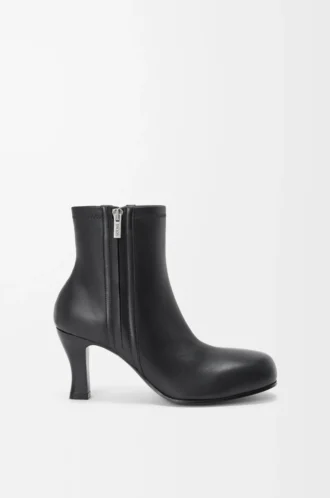 Bobine Stiefeletten aus Nappalammleder Schwarz