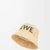 Bucket Hat aus Raffia Natur