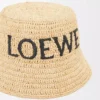 Bucket Hat aus Raffia Natur