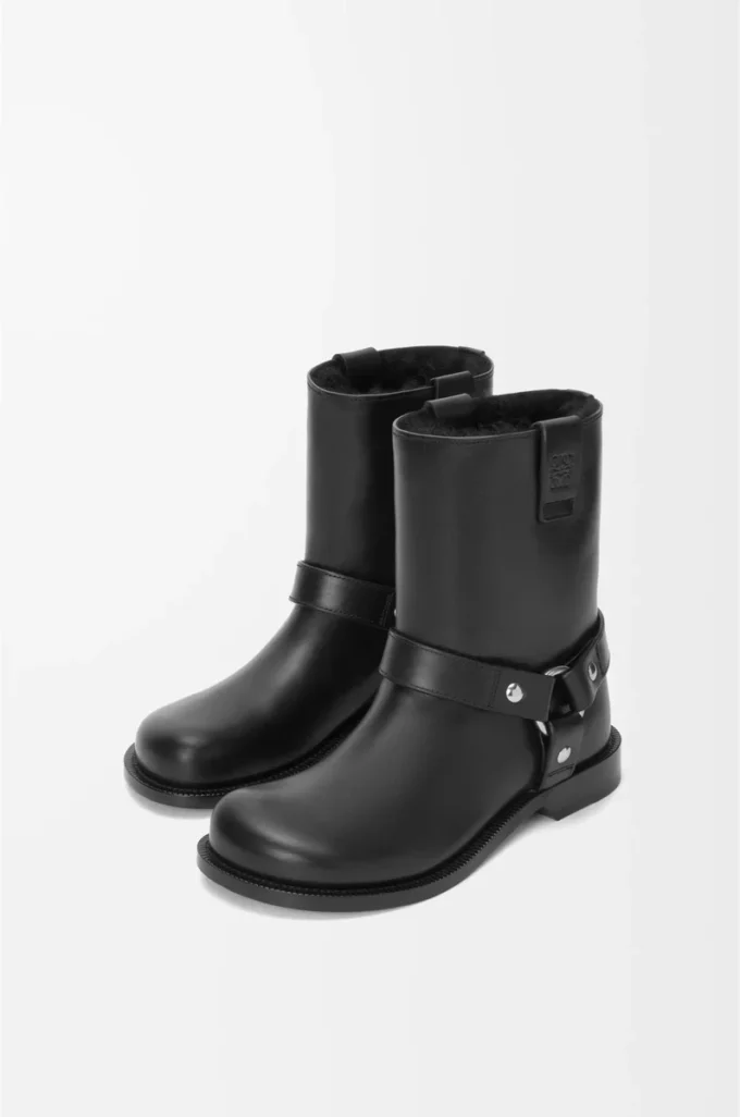 Campo Bikerstiefel aus Kalbsleder Schwarz