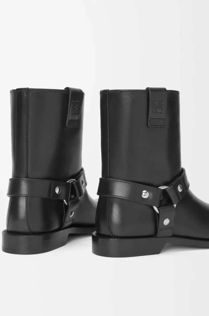 Campo Bikerstiefel aus Kalbsleder Schwarz