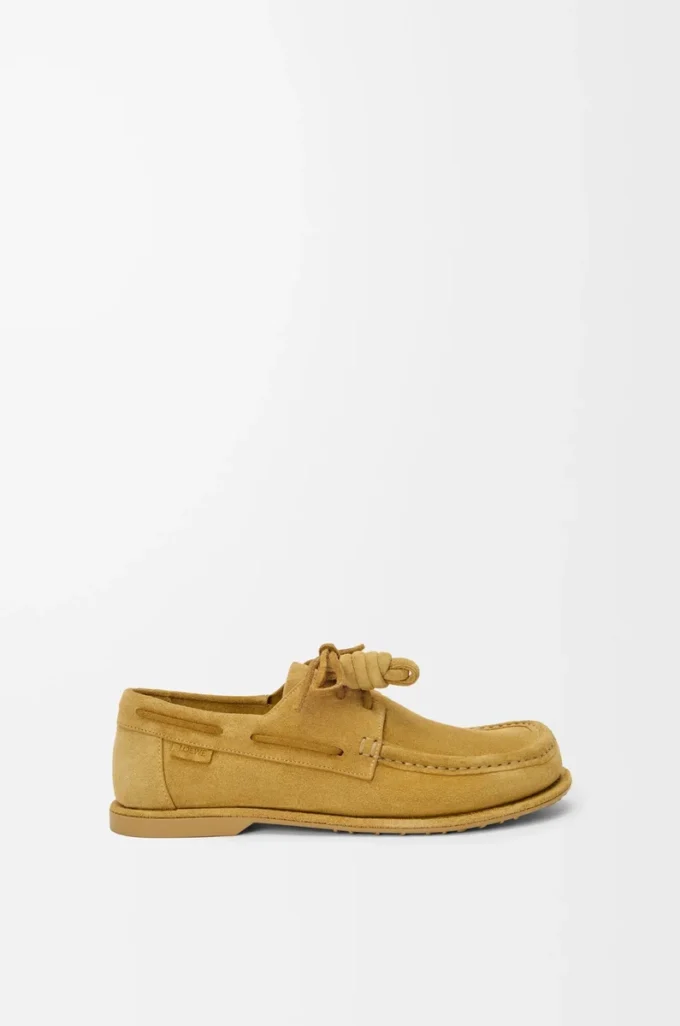 Campo Bootsschuh aus Kalbswildleder in Medium Tabacco