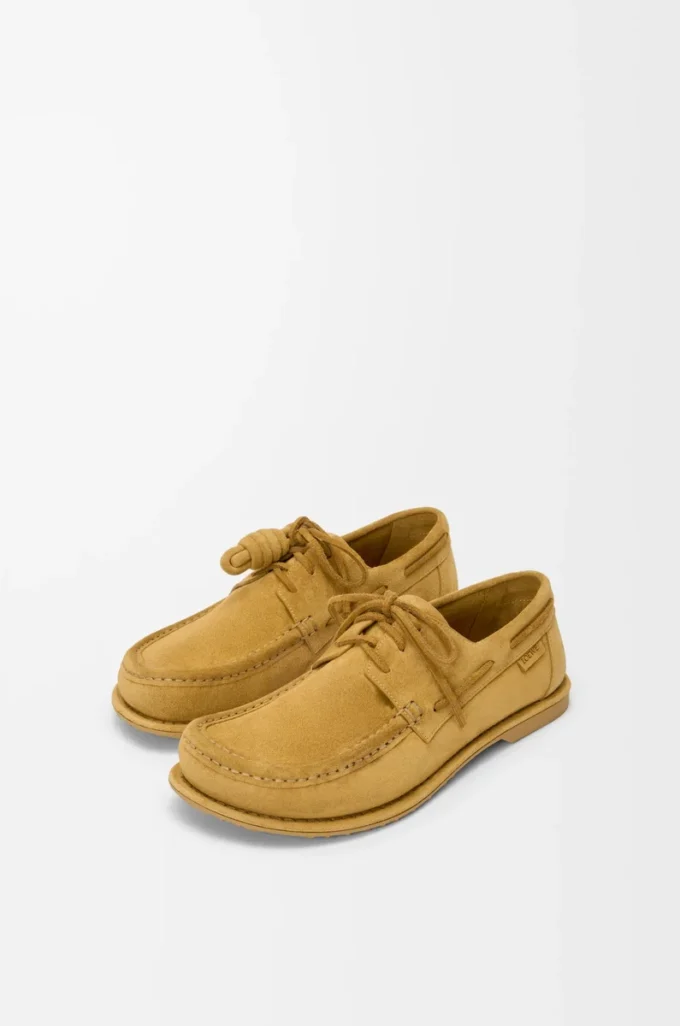 Campo Bootsschuh aus Kalbswildleder in Medium Tabacco