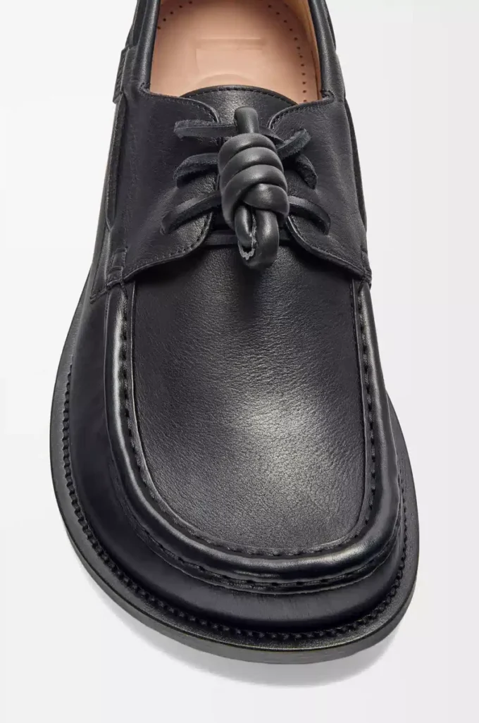Campo Bootsschuh aus weichem Kalbsleder Schwarz