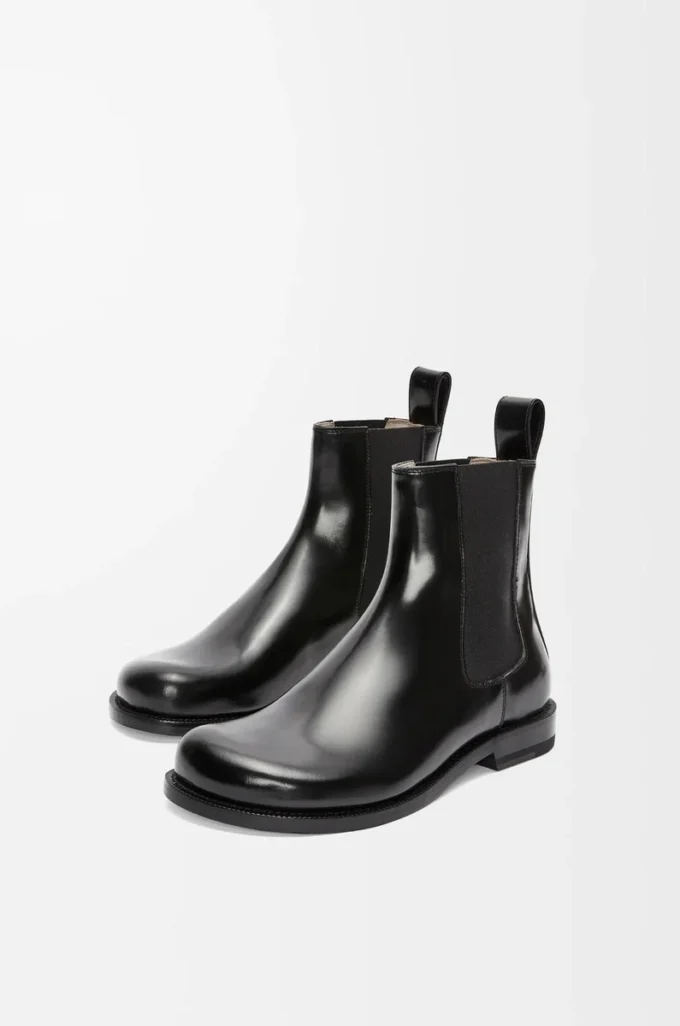 Campo Chelsea-Stiefel aus gebürstetem Kalbsleder in Schwarz