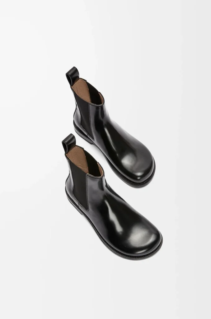 Campo Chelsea-Stiefel aus gebürstetem Kalbsleder in Schwarz