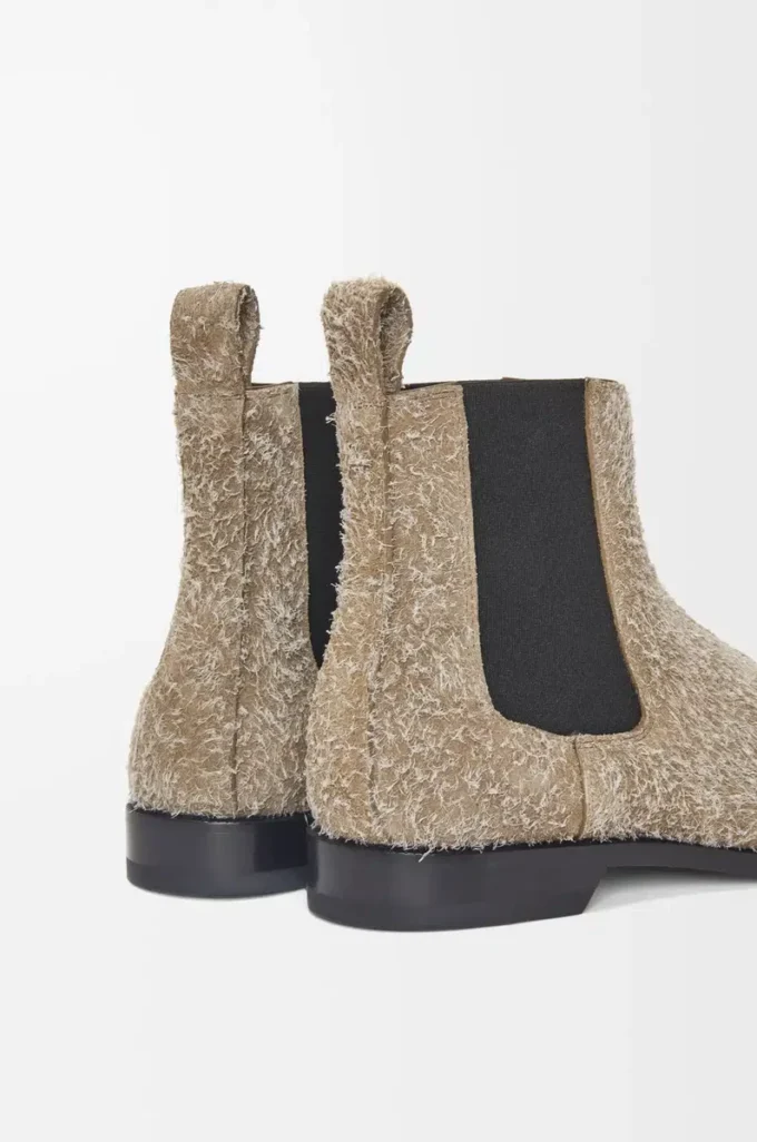 Campo Chelsea-Stiefel aus gebürstetem Wildleder in Khaki-Grün