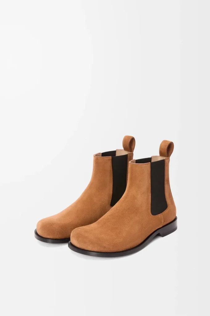 Campo Chelsea-Stiefel aus Kalbswildleder Tabacco