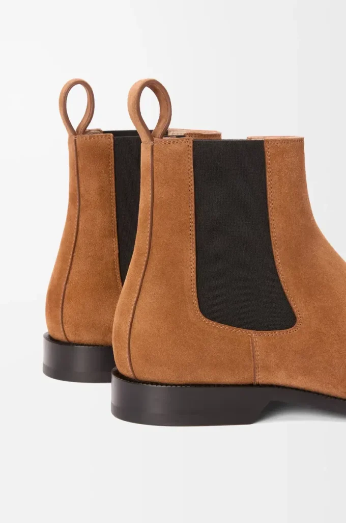 Campo Chelsea-Stiefel aus Kalbswildleder Tabacco