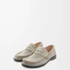 Campo Loafer aus gebürstetem Wildleder in Khaki-Grün